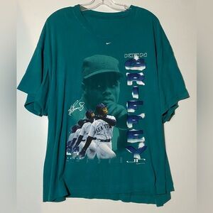 Vintage 90s Nike Teal Ken Griffey Graphic T-Shirt